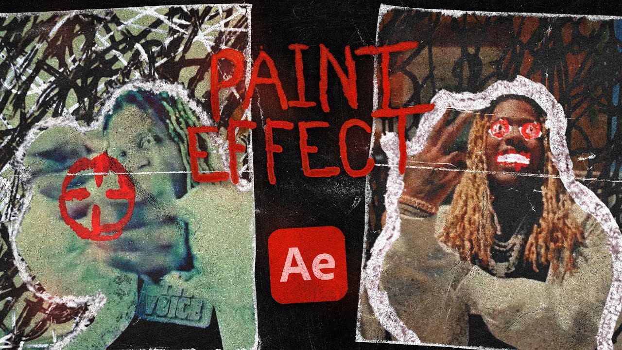 How to ADD PAINT EFFECTS to your VIDEO! (EASY) - AFTER EFFECTS