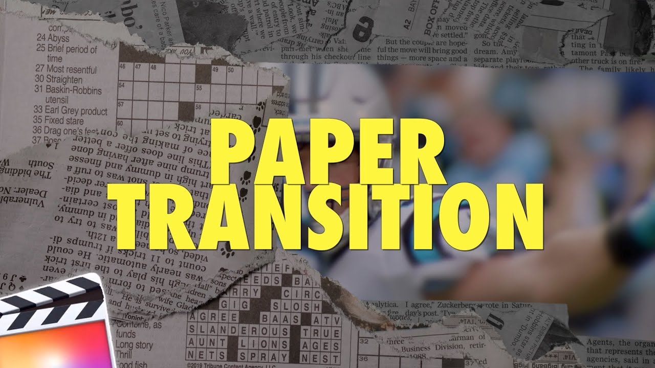 Final Cut Pro X Paper Transition Effect Tutorial