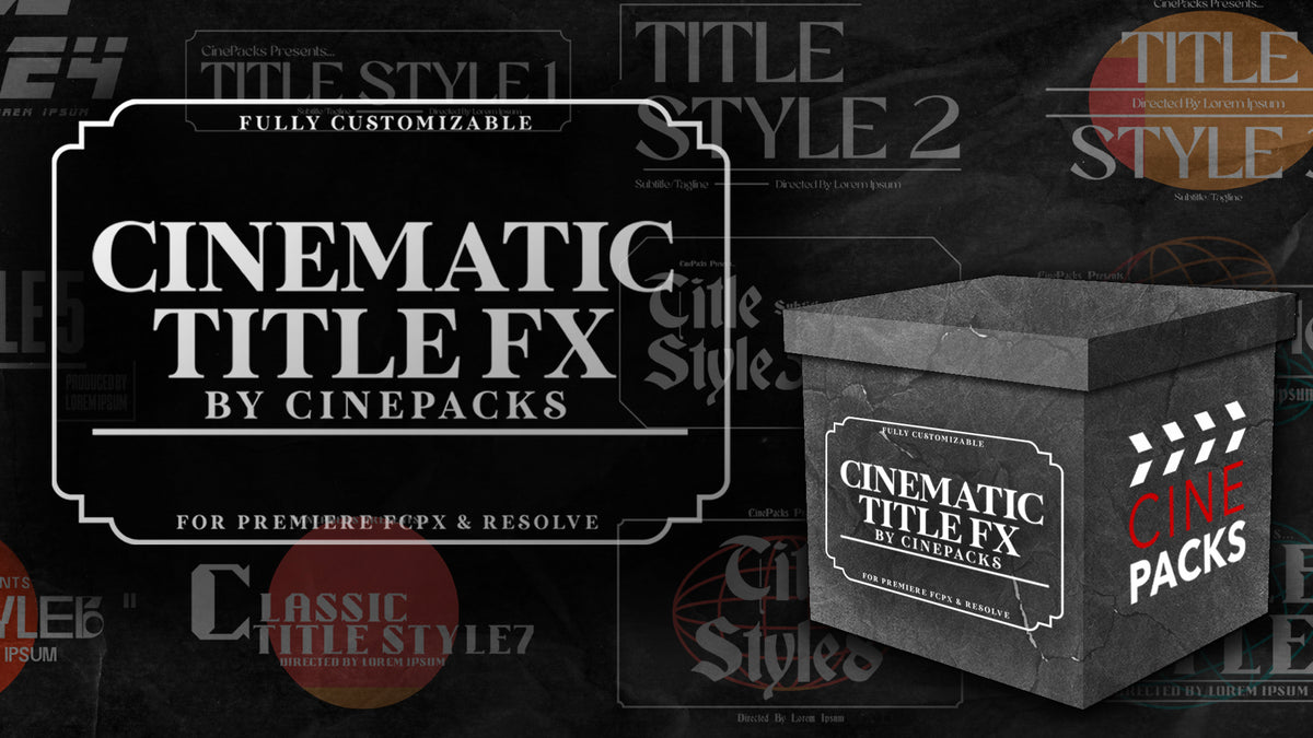 Cinematic Title FX - CinePacks