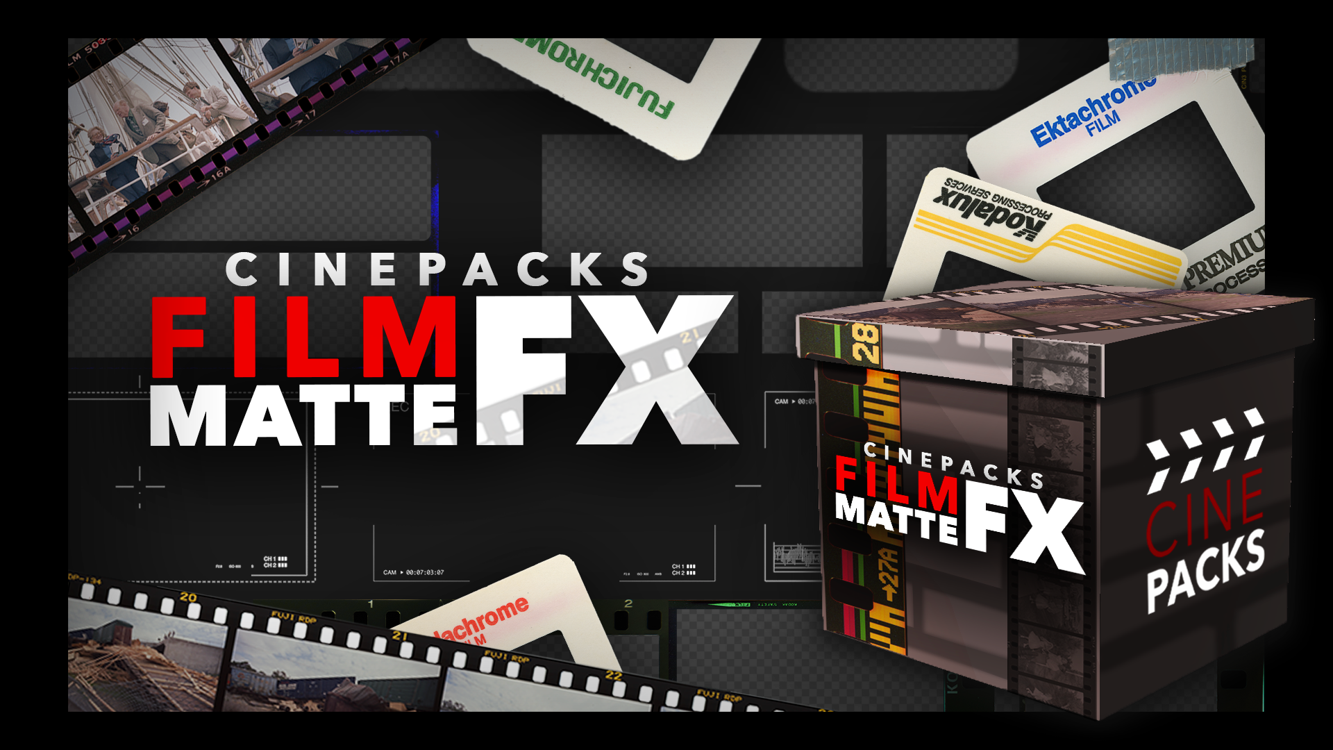 16mm Film Mattes Pack - Stock Motion Graphics