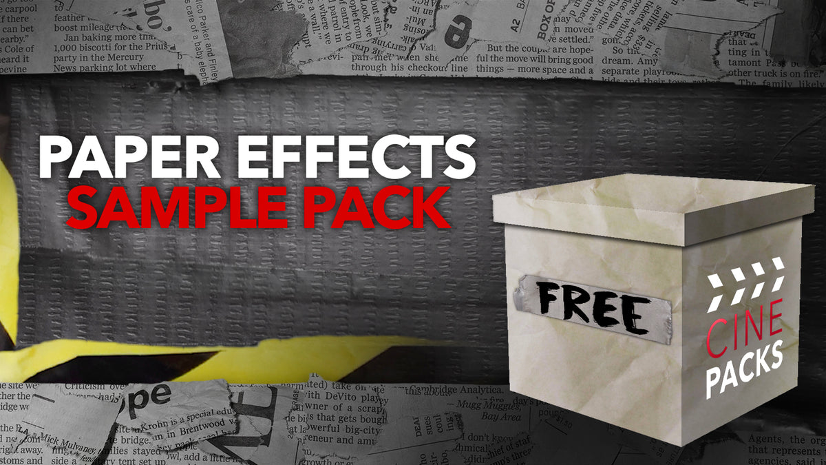 FREE Paper Effects Sample Pack - CinePacks
